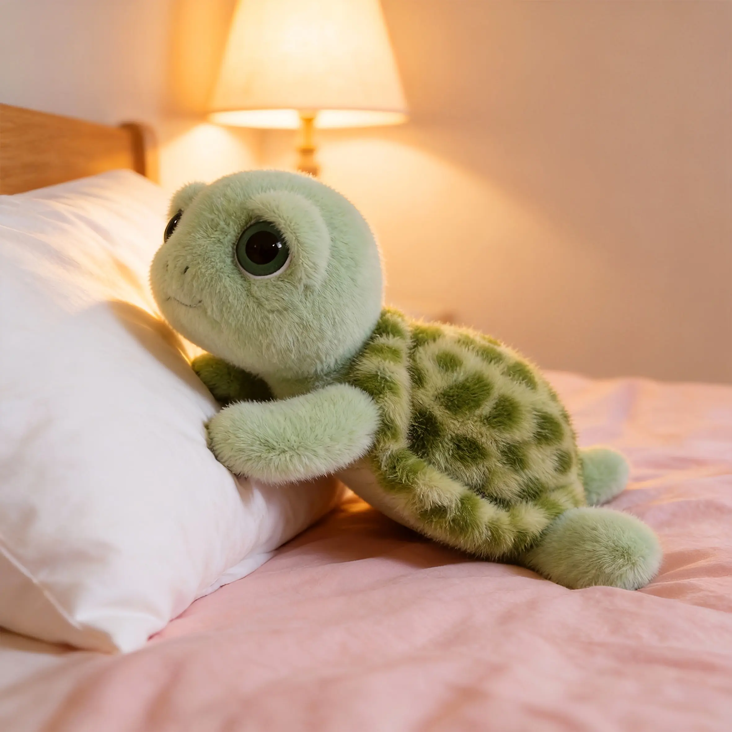 The Best Gift for Girls Is The Big-eyed Turtle Plush Toy And Turtle Pillow. It's A Large-sized Birthday Present And A Small Turtle Plush Toy. It's A 15.75-inch Big-eyed Turtle Plush Toy, A Cute Turtle Plush Toy, A Melancholy Turtle Plush Toy