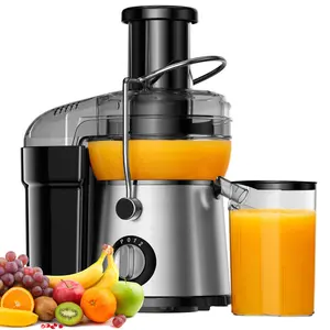 800W Centrifugal Juicer Machine, 3” Wide Feed Chute Juice Extractor, 3-Speed Powerful Fruit & Vegetable Juicer, High Yield Stainless Steel Easy Clean Juice Maker