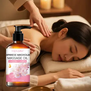 Sakura Cherry Blossom Massage Oil 100ML, Natural Sakura Essence, Plant-Based Gentle Formula, Quick Absorption, Improves Rough Skin, Unisex, All Skin Types, Body Care