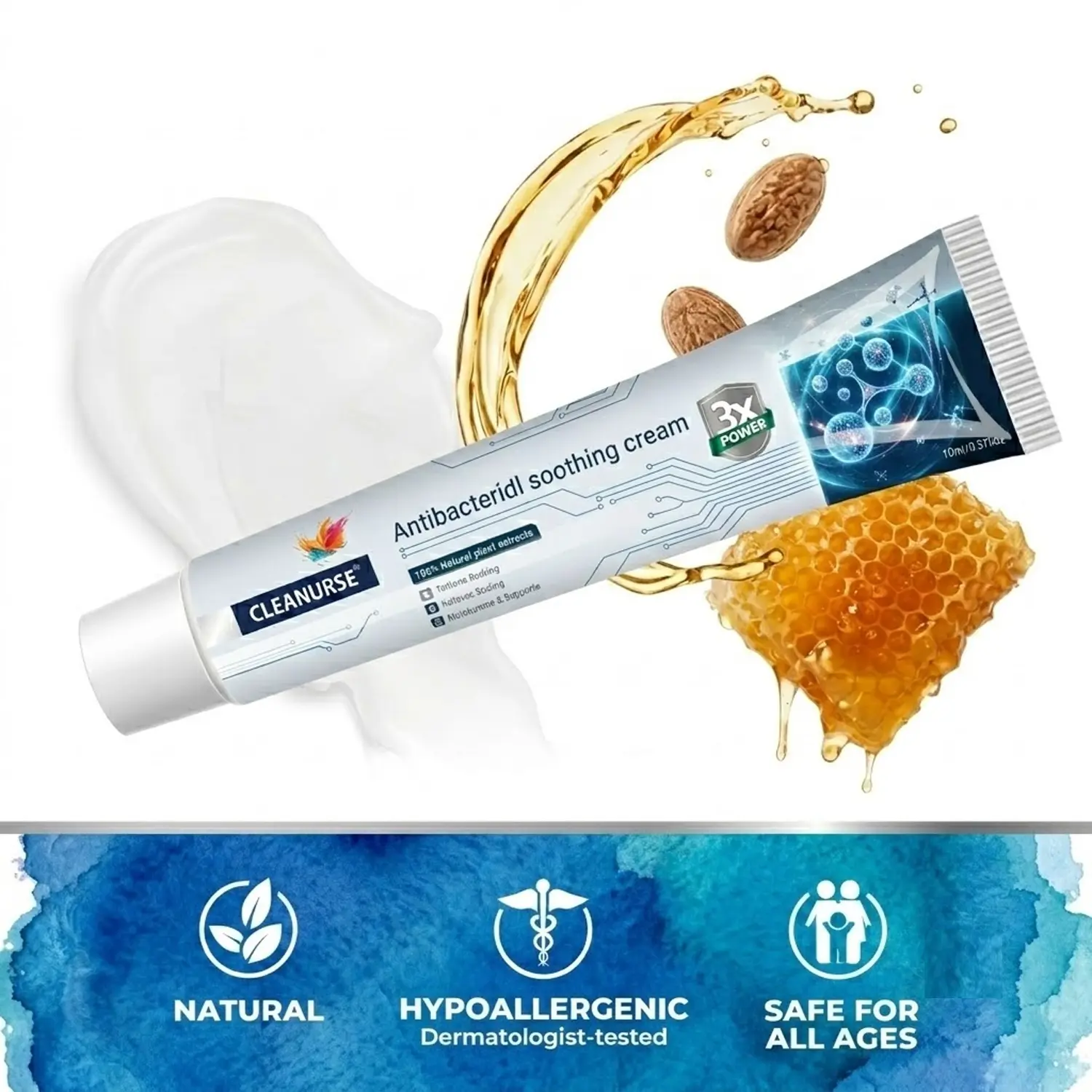 Natural Herbal Antibacterial Snoothing Cream Skin Defense Skin Care Body Shaping Healing Healthcare Therapy Wellness Solution Therapeutic