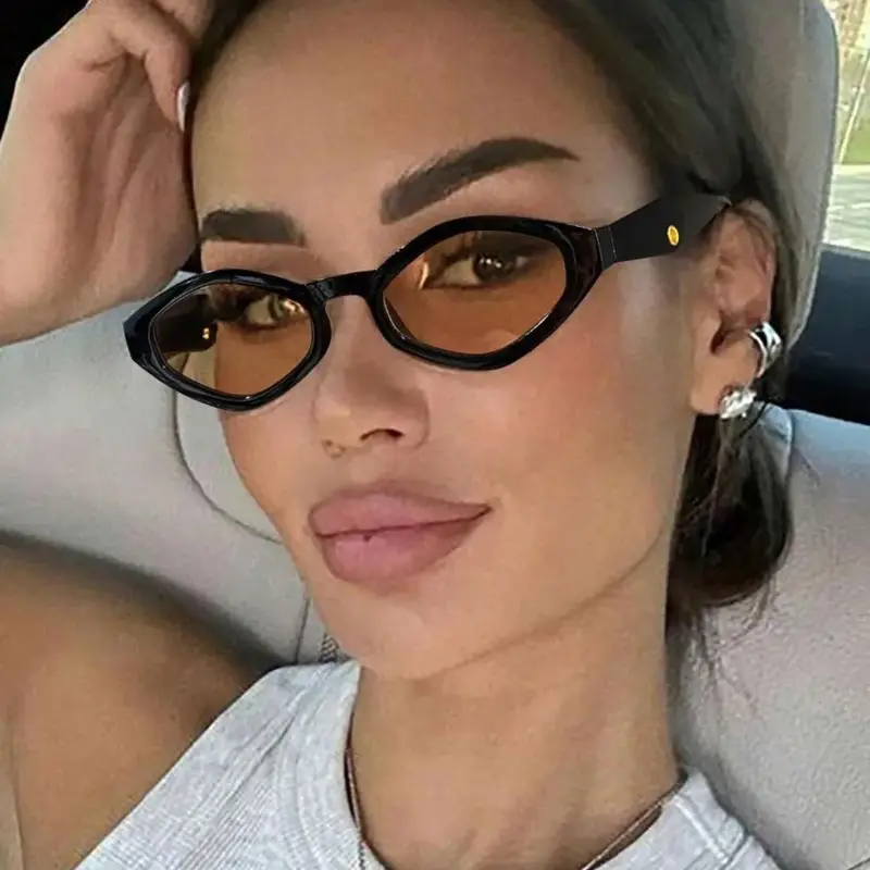 Women's Fashionable Plain Color Sunglasses, Trendy Casual Full Rim Sunglasses for Everyday Use, Fashion Accessories for Outdoor Activities, High Quality Sunglasses, Fashionable Frames Sunglasses