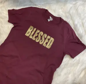 Custom T-Shirt in Glitter Text, Personalized Shirt