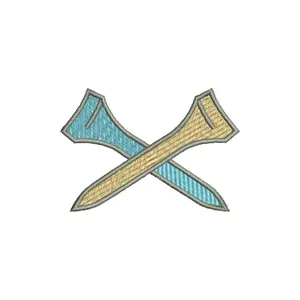 Crossed Golf Tees