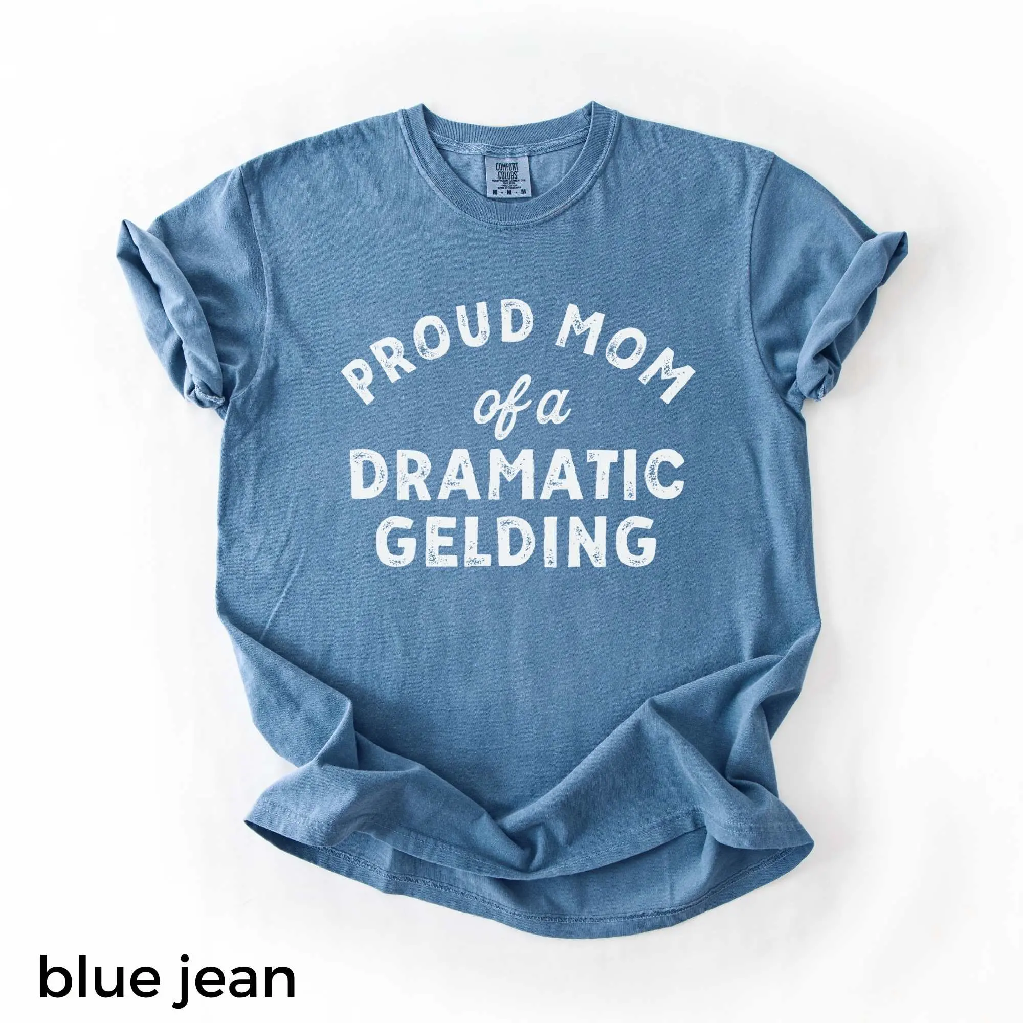 Proud Mom of a Dramatic Gelding Comfort Color Shirt for Any Horse Lover