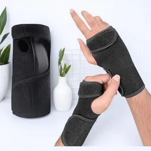 Adjustable Wrist Brace with Hand Stabilizer Lightweight Breathable Support Splint for Arthritis Sprain Pain Relief Durable Medical Wrist Guard Recovery Sleeve