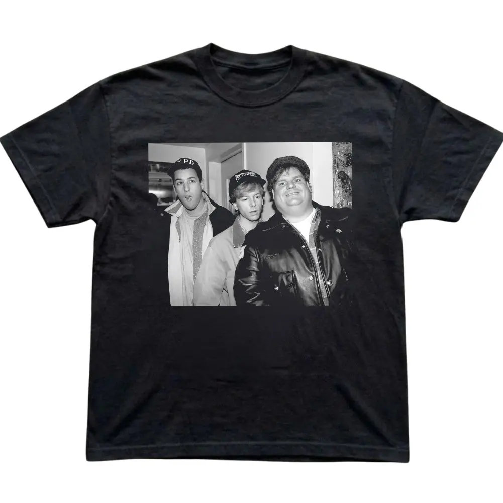 Chris Farley David Spade Adam Sandler T-shirt, 90s Comedy Legends Tee, Vintage SNL Cast Graphic Shirt, Classic Funny Trio Streetwear, Gift for Men, Gift for Women, Crew Neck T-shirt, Trending T-shirt