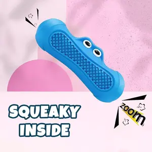 squeaky dog toys Squeaky Duck Toy for Dogs, Teeth-Cleaning Toy for Puppies, Interactive Pet Toy, Chew Toy to Relieve Anxiety, Durable Pet Toy Suitable for Small And Medium-Sized Dogs, Without Battery