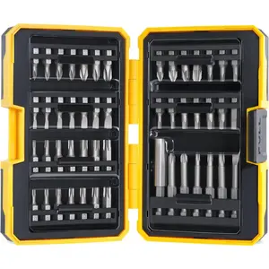49PCS S2 Steel Screwdriver Bit Set, Magnetic Driver Bit Set, includes Tamper Proof Security Torx Bit Set, SQ, Hex, PZ, SL, PH, with 1/4" Hex Drill Bit Extension, Upgraded Version, Non-Slip Box