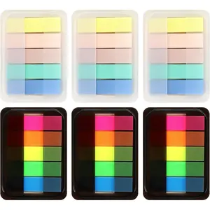 600 count Sticky Index Tabs Page Flags,  Transparent Sticky Notes with Box Book Sticky Tabs for Annotating Books Page Marks Bookmarks Classify File