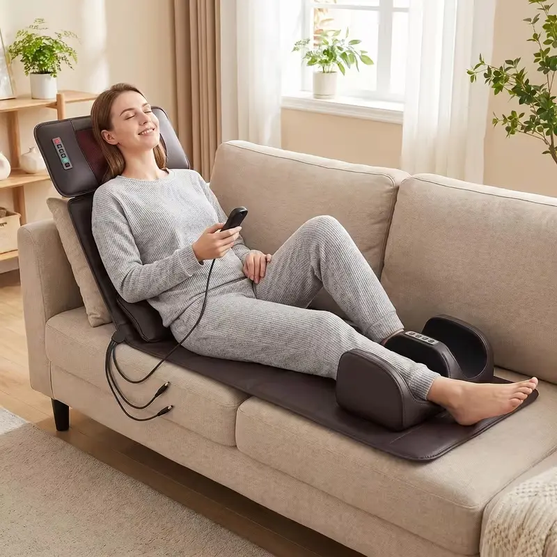 Techvibes Multi-Airbag Full-Body Casual Massage Device - Back and Neck Care, Back Health Solutions, Neck to Legs Soreness Relief (Shoulder, Back, Waist, Hip, Legs)