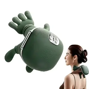 Heated Neck Shoulder Back Massager, Electric Massage Pillow for Men and Women, Wireless Rechargeable Gift, 2000mah Battery Capacity