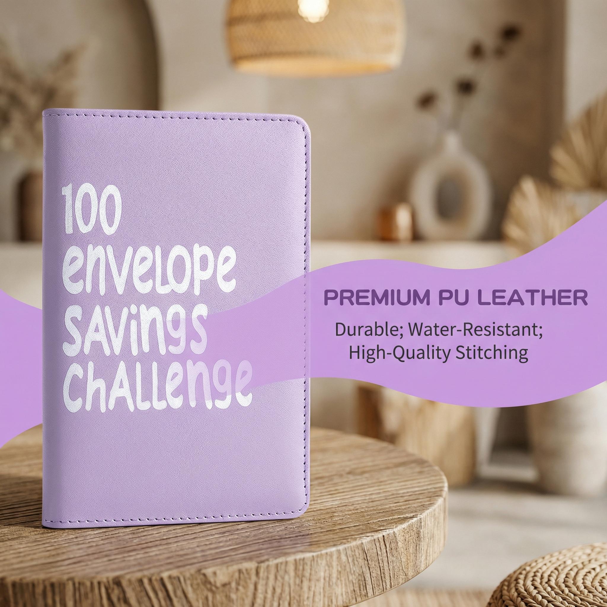 100 Days Saving Challenge Coin Envelope BudgetStorage Book - Binding Covers With Daily Savings Tracker,Habit-Forming System, And Cash Savings Goal Of $5050Develop A Consistent Savings Habit