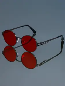 New Fashion Retro Round Glasses Punk Style High-Quality Metal Frame Unisex Daily Wear Decorative Eyewear