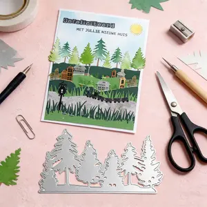 Pine Needle Metal Cutting Dies, Templates and Embossing Tools, Ideal for Scrapbooking, Crafts, Invitations, and Decor