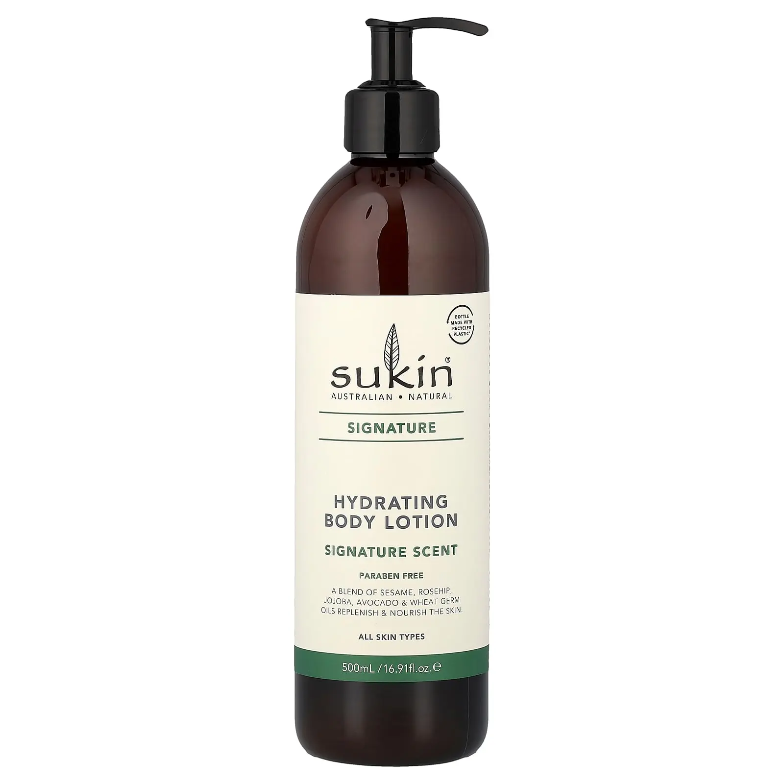 Sukin Signature, Hydrating Body Lotion, All Skin Types, 16.91 fl oz (500 ml)