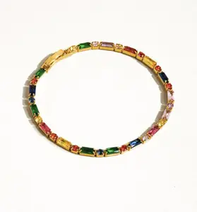 Iris bracelet - 18k Gold Plated - Multi-Color