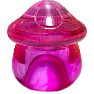 Vibrant Pink Mushroom Jar - UV Reactive