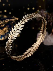 Olive Leaf Design Headband, Vintage Style Headband for Wedding Bridal Party Formal Occasions, Fashion Hair Accessories for Women