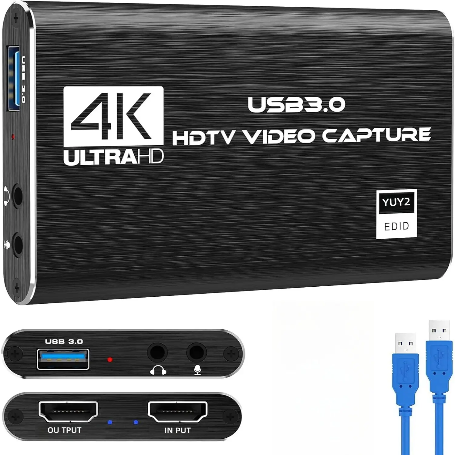 4K HDMI Capture Card forStreaming,Full HD1080P 60FPS USB Cam Link Game AudioVideo Capture Card for Camera/PS5/PS4/3ds/Xboxchristmas digicam High Speed