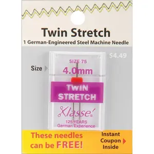 Klasse Size 4.0 Twin Stretch Sewing Machine Needles