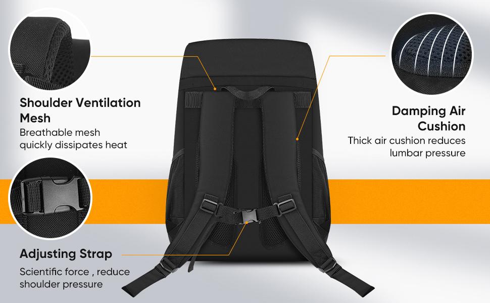 AUSQI Cooler Backpack 33 Cans Backpack Cooler Leakproof Insulated Soft Cooler Bag Beach Camping Coolers,Ice Chest Backpack Lightweight Travel Cooler Lunch Backpack