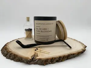 Sel de Mer + Yuzu Blossoms Wood Wick Candle