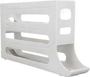 Egg dispenser for refrigerators—automatic rolling storage container that saves space, designed for easy access and organization.