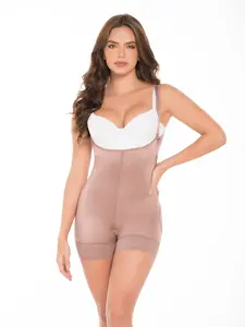 Delie Compression Shapewear - Glute Lift & Slimming Fit - Ref. 09413 - Medium Lycra Support - Boyshort Style - Adjustable Suspenders - Invisible Comfort Under Clothing