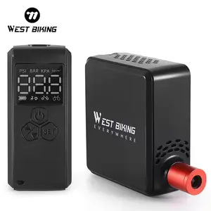 WEST BIKING Pump Original Factory Rechargeable Air Pump Bike Accessories High Pressure Mini Portable Electric Bicycle Bike Pump