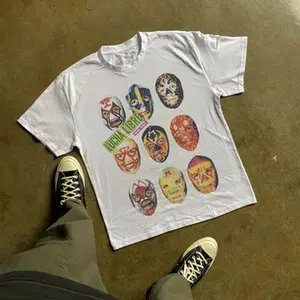Lucha Libre Heavyweight White T-Shirt Unisex All Sizes, Graphic Tees, Gift For Fans