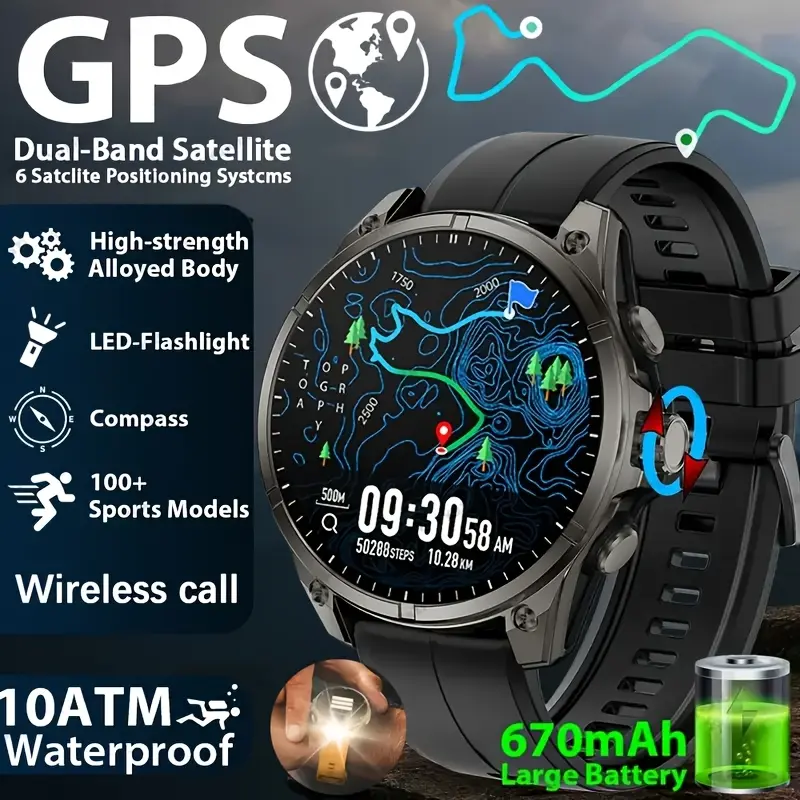 Multifunctional Smart Watch, Fashion Digital Watch with Heart Rate Monitoring & Sleep Tracking, Sports Watch for Women & Men, Wearable