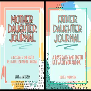 Mother Daughter Journal & Father Daughter Journal Set of Two Pass Back Forth Between You and Me Journals