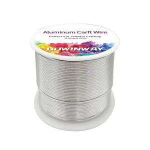 16Gauge Silver Aluminum Crafts Wire 154FT, for Jewelry Crafting, Gemstone Metal Coiling, Sculpting, Armature, Jewelry Making Beading Floral Soft DIY Metal Craft Art Wires Colored and Soft