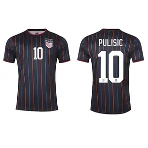 Unisex Soccer Jersey 2026 Black World Cup Fan Shirt, High-Quality Fabric V-Neck Short Sleeves S to 5XL