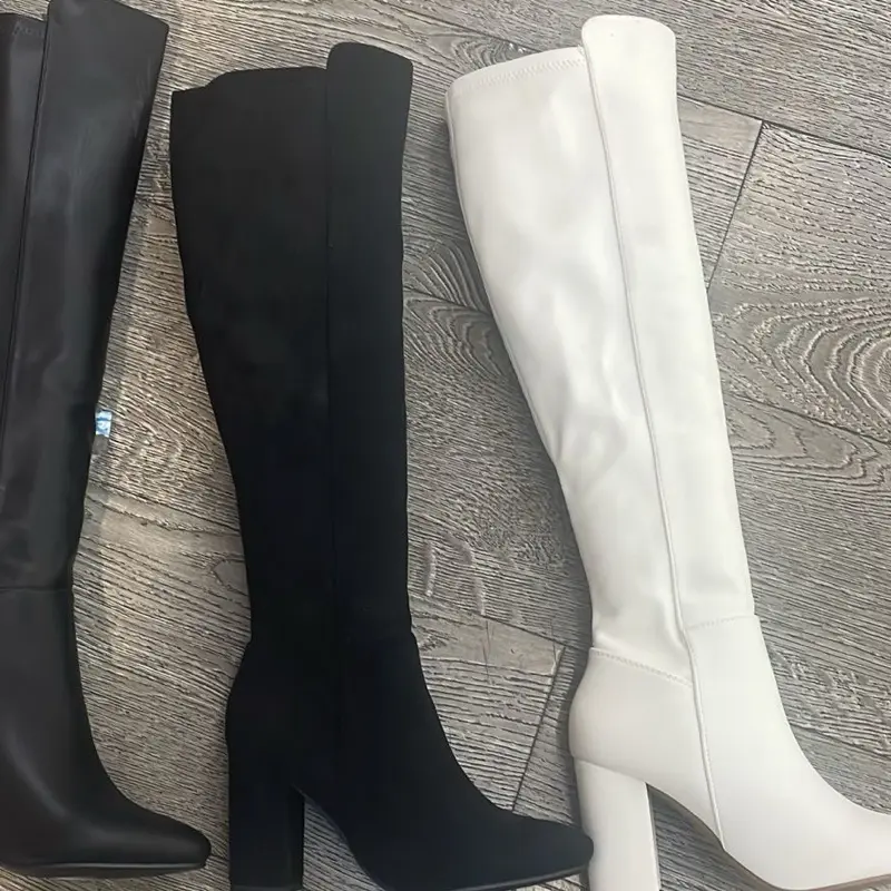 Suede high long boots