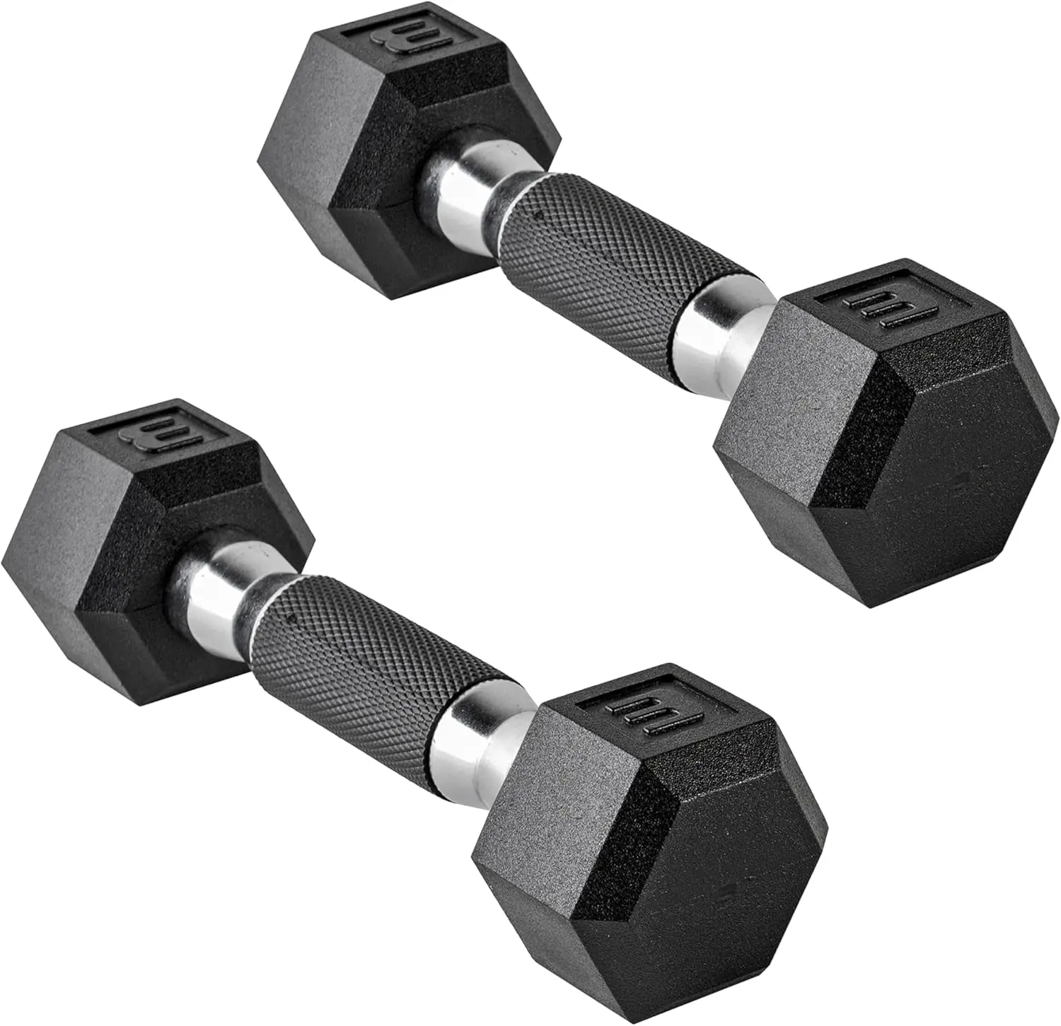 Single Cast Iron Hex Dumbbell with Anti-Roll Shape, Hexagonal Head, Knurled Grip for Home Gym Full-Body Workouts, Strength Training, Resistance Training, Toned Arms, Glute Gains, Solid Cast Iron, Build Strength, Body Recomp, Abs At Home, Bodybuilding Prep