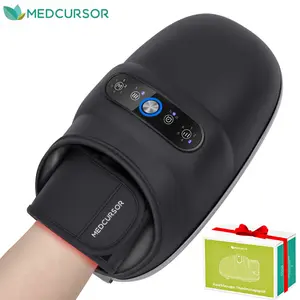 Medcursor Cordless Hand Massager with Heat and Air Compression, USB Rechargeable with 6 Modes for Sensitive Skin, Relaxing Gifts for Him, Men & Women