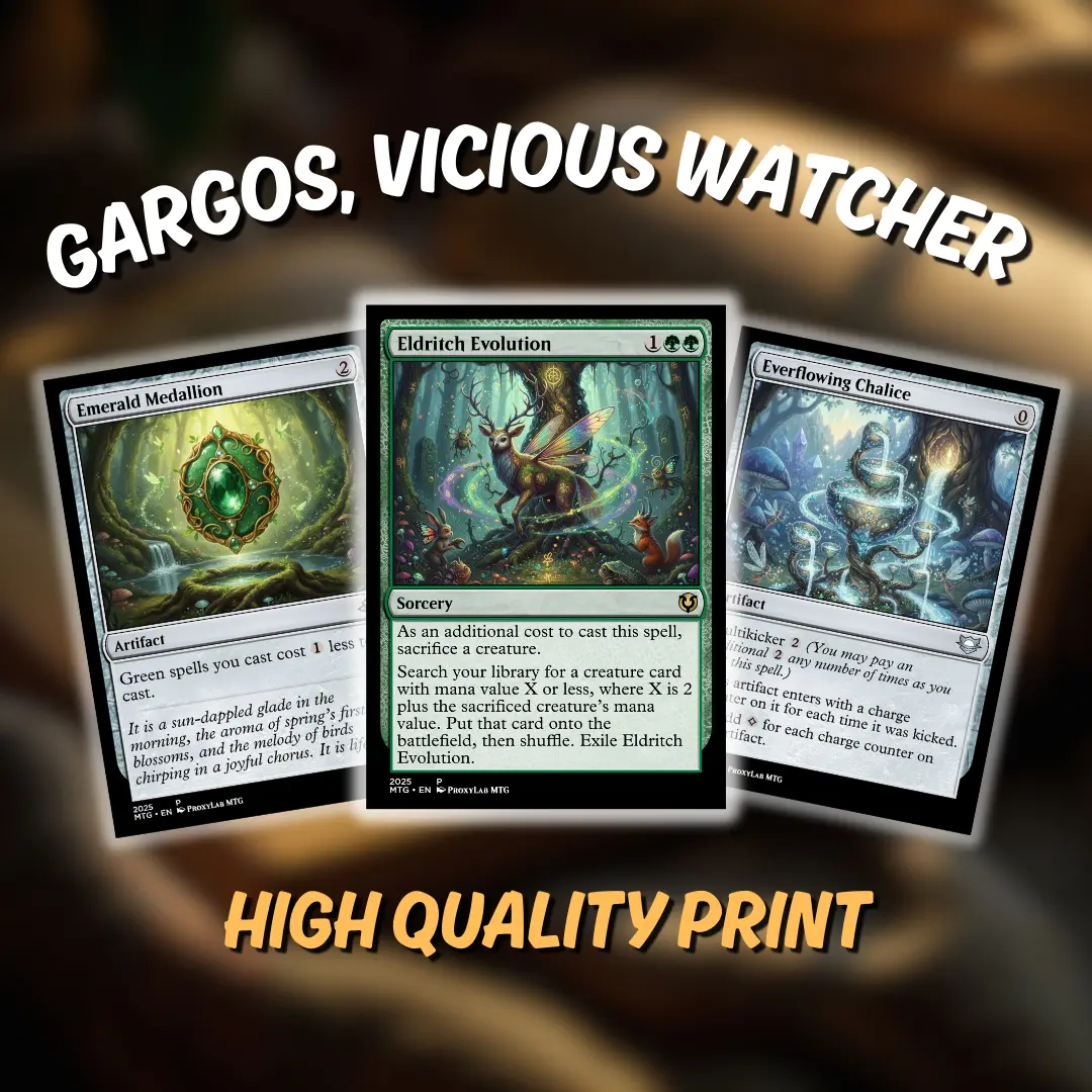 MTG Proxy 100+ Card Deck Gargos, Vicious Watcher Commander EDH Hydra Ramp & Fight Strategy Monster Green Fantasy Theme Full Token Ready to Play Collector Gift Set - TikTok Shop MTG Proxy 100+ Card Deck Gargos, Vicious Watcher Commander EDH Hydra Ramp & Fight Strategy Monster Green Fantasy Theme Full Token Ready to Play Collector Gift Set - TikTok Shop