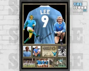 Man City Legend Franny Lee Football Poster