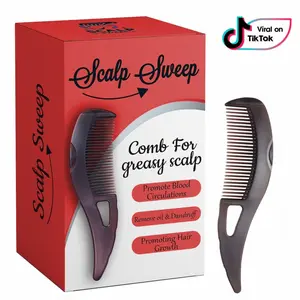 Scalp Sweep Dandruff Removal Massage Comb for Greasy Scalp Promotes Blood Circulations Removes Oil Dandruff Enhances Hair Shine