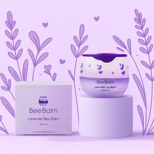 BeeBalm Lavender Flavor Lip Balm - Limited Edition Plumping Moisturizing Hydrating Gloss