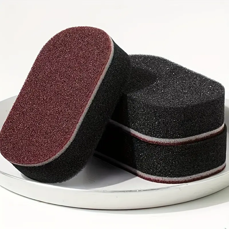 2/8pcs Kitchen Cleaning Emery Sponge Wipe Thick Dual-Sided Dishwashing Sponge Wipe Rust and Black Stain Cleaning Sponge Wipe