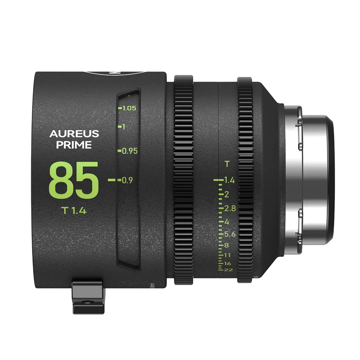 NiSi Aureus Prime 85mm T1.4 Smooth Metal Cinema Lens, PL Mount with Rear Adjustment Knob
