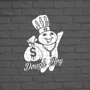Dough Boy Truck Decal