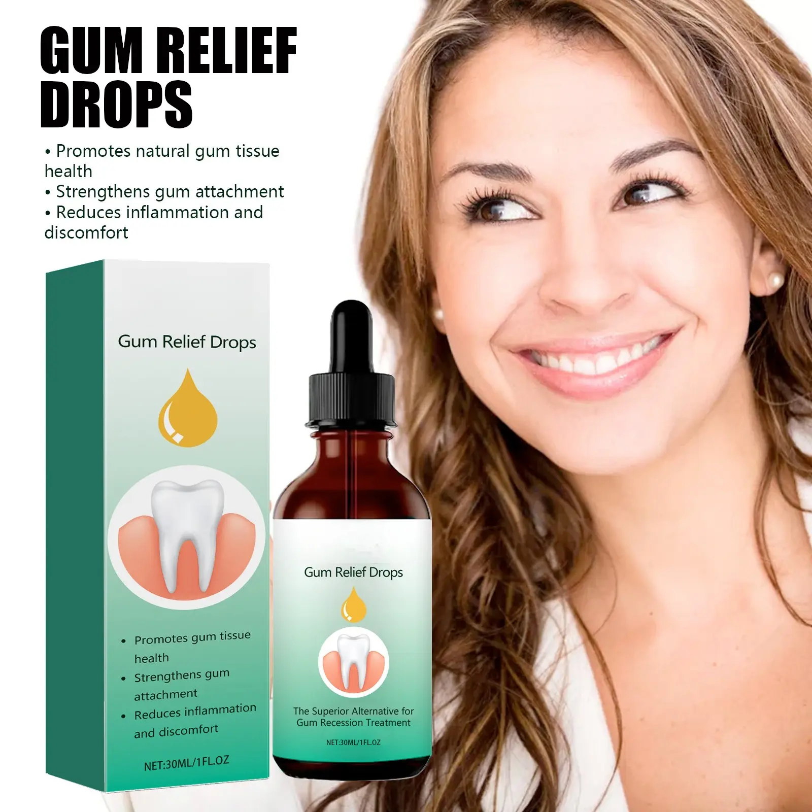 Oral Care Essence Drops | Fresh Breath & Whitening Formula | Gentle Daily Care for Gums & Teeth | Helps Remove Stains, Support Oral Hygiene, and Maintain Healthy Smile (1 Pcs)