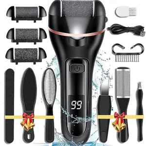 Electric Callus Remover for Feet, 2 Speed Electric Foot File, Rechargeable Foot Scrubber Pedicure kit for Cracked Heels and Dead Skin.