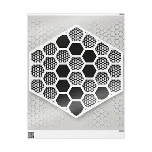 Honeycomb Grid Wrapping Papers, Geometric Black and White Gift Wrap, Trendy Minimalist Design, Structured Feel, Gift Packaging Supplies,