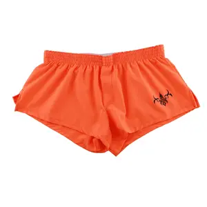 Men'S Panty Shorts Causal Running Sports Shorts Solid Color Fitted Bodybuilding Quick Dry Gym Running Tight Lifting Shorts Menswear Polyester