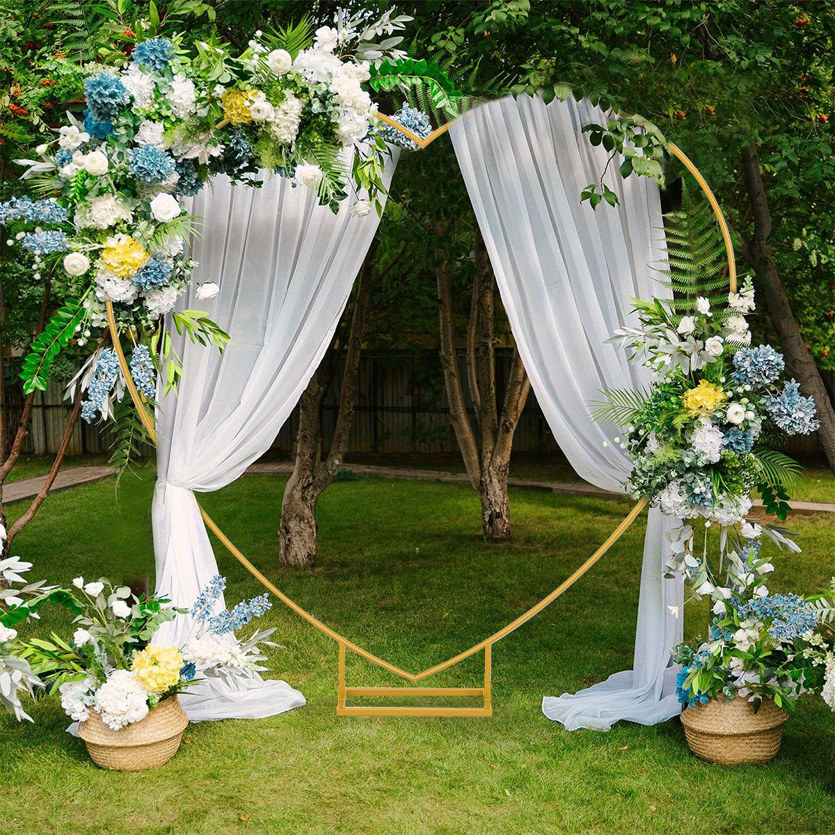 Heart Shaped Metal Balloon Arch Kit,6.6ft Wedding Heart Arch Backdrop Stand,Wedding, Valentine’s Day, Bridal, Birthday Party Decorations
