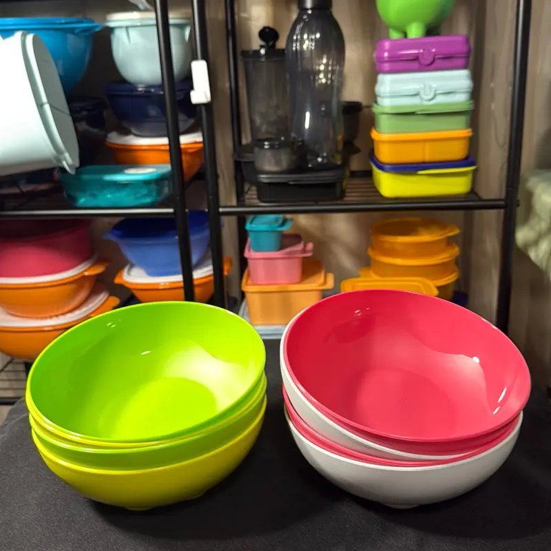 Tupperware Floresta Salad Bowls